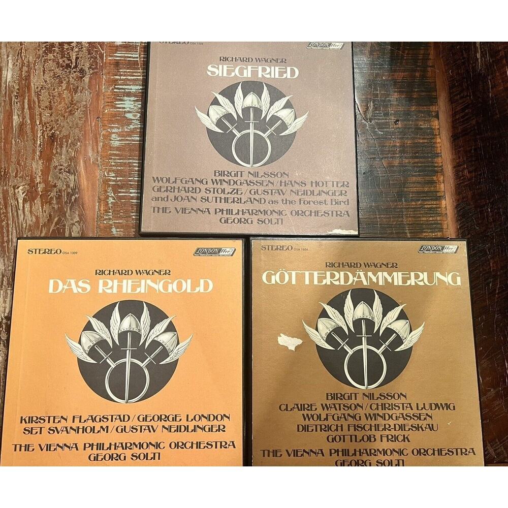 Richard Wagner Vinyl Lot- Gotterdammerung Das Rheingold Siegfried LP Box Sets